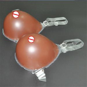 Combinaison noire pour adultes, combinaison à gros mamelons en silicone, gros seins - Product Image 4