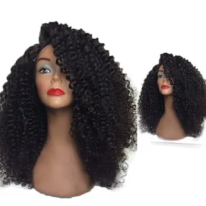 The hot selling wholesale 100% remy indian wig afro kinky curly virgin hair