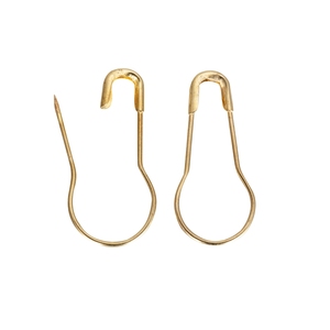 Mini broche de sécurité en forme de poire, plaquée <span class=keywords><strong>or</strong></span>, pour les étiquettes de vêtements, 1 pièce - Product Image 1