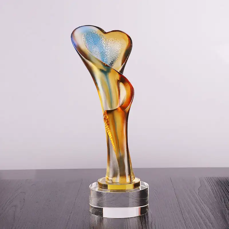 Customized personality trophy award color crystal glass trophy award
