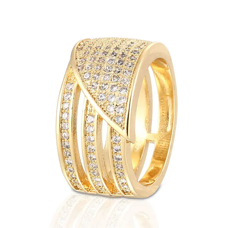 E gold cz แฟชั่นเครื่องประดับงานแต่งงาน 14 k ผีเสื้อ 14 k gold แหวนหมั้นเพชร