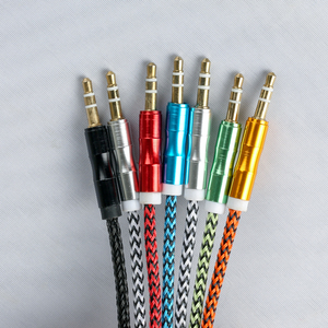 金属コネクタ7 colors AUXアダプターケーブル1m3.5mm竹製クリアランスセール - Product Image 2