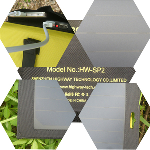 Powergreen compras en línea India 7 W alta tasa de conversión <span class=keywords><strong>cargador</strong></span> de batería móvil <span class=keywords><strong>solar</strong></span> panel <span class=keywords><strong>para</strong></span> senderismo móvil - Product Image 3