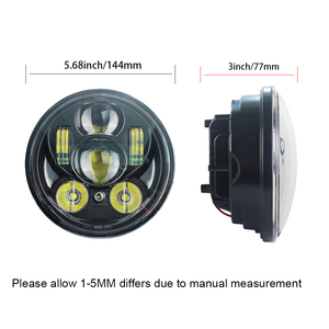 Faro <span class=keywords><strong>LED</strong></span> de 5,75 pulgadas para motocicleta Yamaha Bolt Raider Stryker SCR950, luz de estacionamiento de haz Alto y Bajo con Kits de soporte