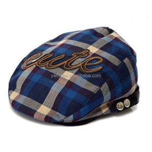 Bébé Enfants Enfants Garçons Soleil Beau Vérifier Cabbie Golf Pageboy Béret - Product Image 5