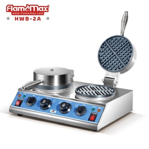 Macchina per <span class=keywords><strong>Waffle</strong></span> commerciale elettrica a 2 teste per serie Street Snack Double Plate <span class=keywords><strong>Waffle</strong></span> Baker - Product Image 5