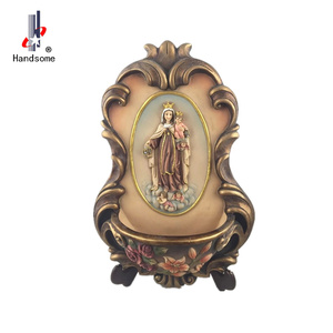 Artesanías de resina de 18 pulgadas María y el Niño <span class=keywords><strong>Jesús</strong></span> Agua bendita Decoración religiosa - Product Image 1
