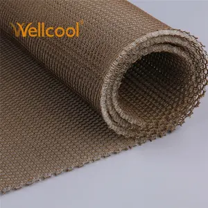 Multi function custom brown 6mm thickness flame retardant 3d mesh breathable knitted fabric for vest armour