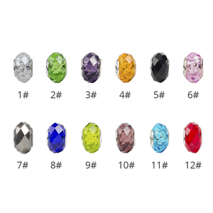 AliLeader Prix de gros 50 pcs/pack Perles de cristal Perles de cheveux pour <span class=keywords><strong>Dreadlocks</strong></span> <span class=keywords><strong>Bijoux</strong></span> de cheveux - Product Image 3