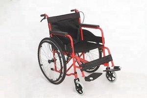 Silla de Ruedas Plegable Autopropulsada Manual Estándar para Adultos con Marco de Acero Ligero con Recubrimiento en Polvo - Product Image 5