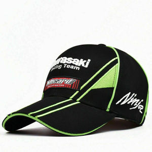 New Fashion Motorcycle Black 3D Embroidery Racing Caps Men COOL Cotton Hat