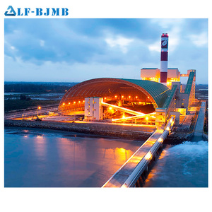 Nổi Tiếng Customized Thép Ánh Sáng Khung Không Gian Lưu Trữ Than Đổ Cong Mái Không Gian Cấu Trúc - Product Image 5