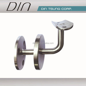 Stainless Steel <b>Wall</b> <b>Mount</b> Bracket for Stair <b>Railings</b> Minimalist Design Rust Resistant - Product Image 2