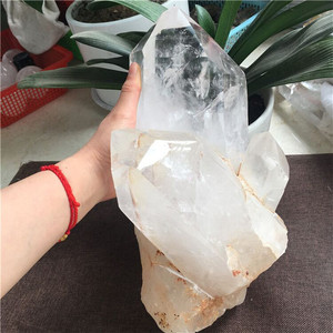 Bán Mẫu Vật Tinh Thể Thạch Anh Trong Suốt Lớn Tự Nhiên Tinh Thể Cụm Điểm Tinh Thể - Product Image 3