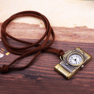 Di Tasca del quarzo Orologi Delle Donne Degli Uomini Marrone Dell'annata Del Pendente Orologi di Cuoio Della <span class=keywords><strong>Macchina</strong></span> <span class=keywords><strong>Fotografica</strong></span> Della Catena Della Collana Della Vigilanza di Tasca (KKWT82037) - Product Image 4