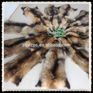 Gefärbte bunte oder natürliche raue Pelzhäute / Waschbärhundpelzhaut - Product Image 5