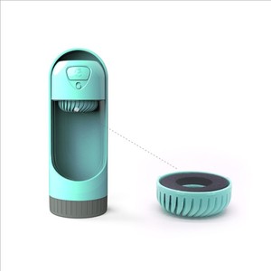 Útil portátil de moda perro al aire libre de viaje bebiendo perro botella de agua para caminar - Product Image 3