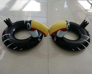 Opblaasbare Toekan Zwemmen Ring Aangepaste Toekan Vormige Opblaasbare Buis Ring Zwembad Drijft Voor Adult & Kids - Product Image 2
