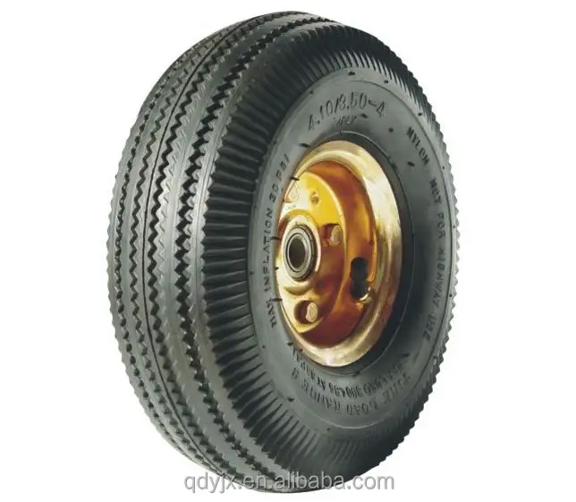 4.10/3.50-4 solid rubber garden cart wheel