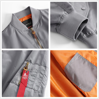 Vente en gros personnalisé d'usine Blouson aviateur imperméable MA-1 pour femmes surdimensionné noir blanc