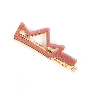 CANYUAN <span class=keywords><strong>Queen</strong></span> Princess Acrílico Flash Clip lateral Abrazadera de presión brillante Linda pinza de pelo acrílica - Product Image 2