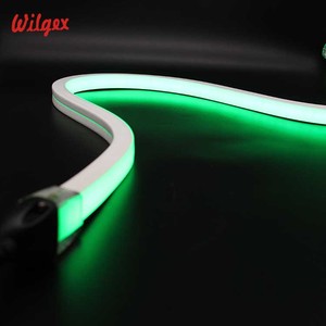 Dekorasi Tahan UV Vertikal 18X16Mm IP68 Tahan Air CE Lampu <span class=keywords><strong>LED</strong></span> <span class=keywords><strong>NEON</strong></span> FLEX Hangat Putih 24V 120V 230V Lampu Panggung Tape Strip Tabung - Product Image 1