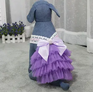 도매 공장 제조 핑크 큰 의류 섹시한 웨딩 애완 동물 개 옷 드레스