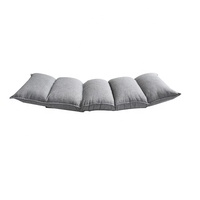 Chaise de salon pliable en tissu japonais réglable avec dossier, pour le jeu, la méditation, rembourrée, style tatami zaisu