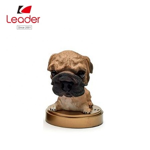 Jouet de Simulation d'animaux, poupée lumineuse en résine, demi-tête, chien, chiot ombrage, original, nouveau - Product Image 3