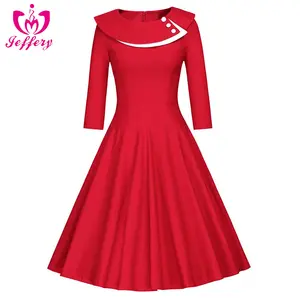 Hepburn estilo retro palácio esplêndido Pluto vestido manga longa UM vestido de natal light up partido vestido