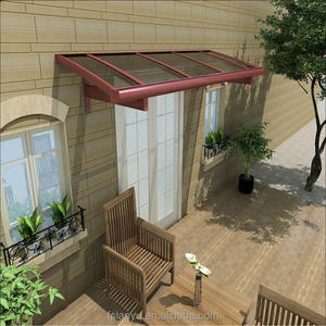 알루미늄 프로파일 야외 폴리카보네이트 레인 캐노피 창문용 PC 캐노피 맞춤 제작 - Product Image 4