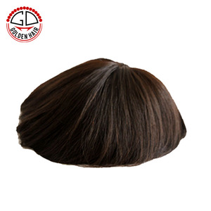 Haute Qualité Top Qualité Chignon Tressé Pu Bord Hommes Postiche - Product Image 5