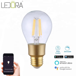 Edison Wifi LED Edison ánh sáng bóng đèn Wi-Fi thông minh E26 Dimmable Vintage Glass rõ ràng 80 khách sạn LED Filament 360 độ-45-50 700 110 - Product Image 2