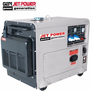 Gerador diesel portátil 5.5kw 6kva, quadro aberto ou silencioso