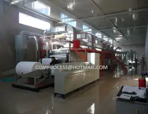 Máquina de fabricação de papel de airlaid para uso sanitário