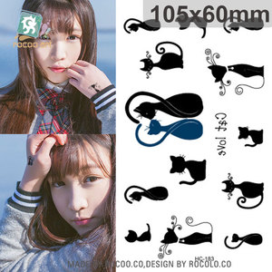 HC Misto 16 Fogli <span class=keywords><strong>Classic</strong></span> Disegni Del Tatuaggio Nero Tatuaggio Della Piuma, chiave, fiocco di neve, morto ramo Del Corpo Tatuaggi Temporanei Per La femmina. - Product Image 3