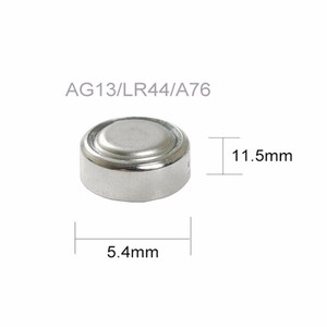 수은 무료 1.5V 알카라인 버튼 셀 배터리 AG13/LR44