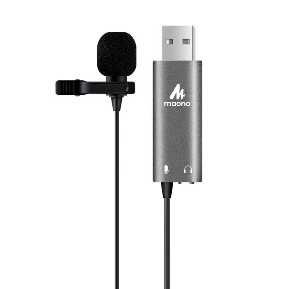 MAONO Built-In della scheda audio Omni-direzionale lavalier usb del computer portatile microfono