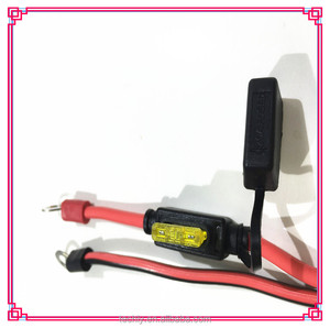 Porte-fusible Mini 20A 1015 20AWG 300V 105C avec fil de cuivre PVC 3A DC, embout à anneau souple, ensemble de prise électrique marron - Product Image 4