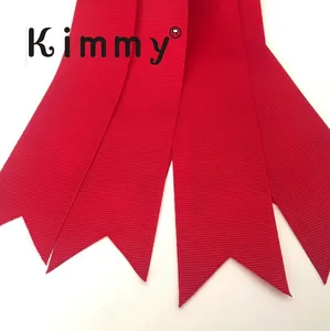 Machine Custom Pre Cut Ribbon Straight End Cut Satin Ribbon V shape Fish tail cut for Invitations