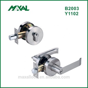 De aleación de Zinc de la forma cuadrada de Combo de la cerradura de la puerta cerrojo <span class=keywords><strong>juego</strong></span> de bloqueo - Product Image 5