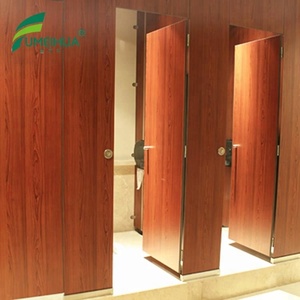 Ánh Sáng Màu Xanh Không Thấm Nước Laminate Shower Toilet Cubicle Phân Vùng - Product Image 3
