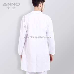 เสื้อโค้ทสีขาวสำหรับโรงพยาบาลชุดยูนิฟอร์มแพทย์ห้องปฏิบัติการทางการแพทย์คลาสสิกของ Anno