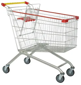 180L groothandel supermarkt boodschappen trolley ontvouwen winkelwagen met fabrikant