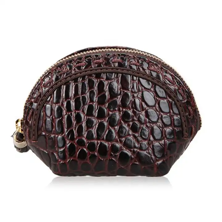 Wholesale Fake Crocodile leather coin purse fashion style zipper coin  pocket From m.
