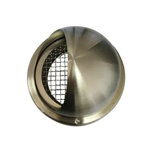 High quality Air exhaust vent Stainless steel external louver Round Cap air vent