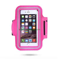 Water Resistant Cell Phone Armband for iphone Samsung Adjustable Reflective Workout Band Key Holder