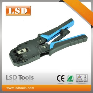 أداة تجعيد RJ10 RJ11 RJ12 للشبكات، أداة يدوية لتجعيد مقبس كيستون <span class=keywords><strong>RJ45</strong></span> 6P 8P، أداة تجعيد الشبكات LT-200R - Product Image 2