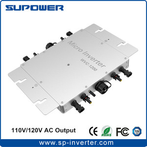 Microinversor Solar de Conexión a Red de Nueva Generación de <span class=keywords><strong>1200</strong></span> W, Impermeable, <span class=keywords><strong>WVC</strong></span>-<span class=keywords><strong>1200</strong></span>, con Monitoreo de Comunicación Inalámbrica, Salida de 120 VCA - Product Image 1