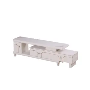 Soporte de pantalla para tv, mueble de tv color blanco mdf moderno de lujo estilo africano